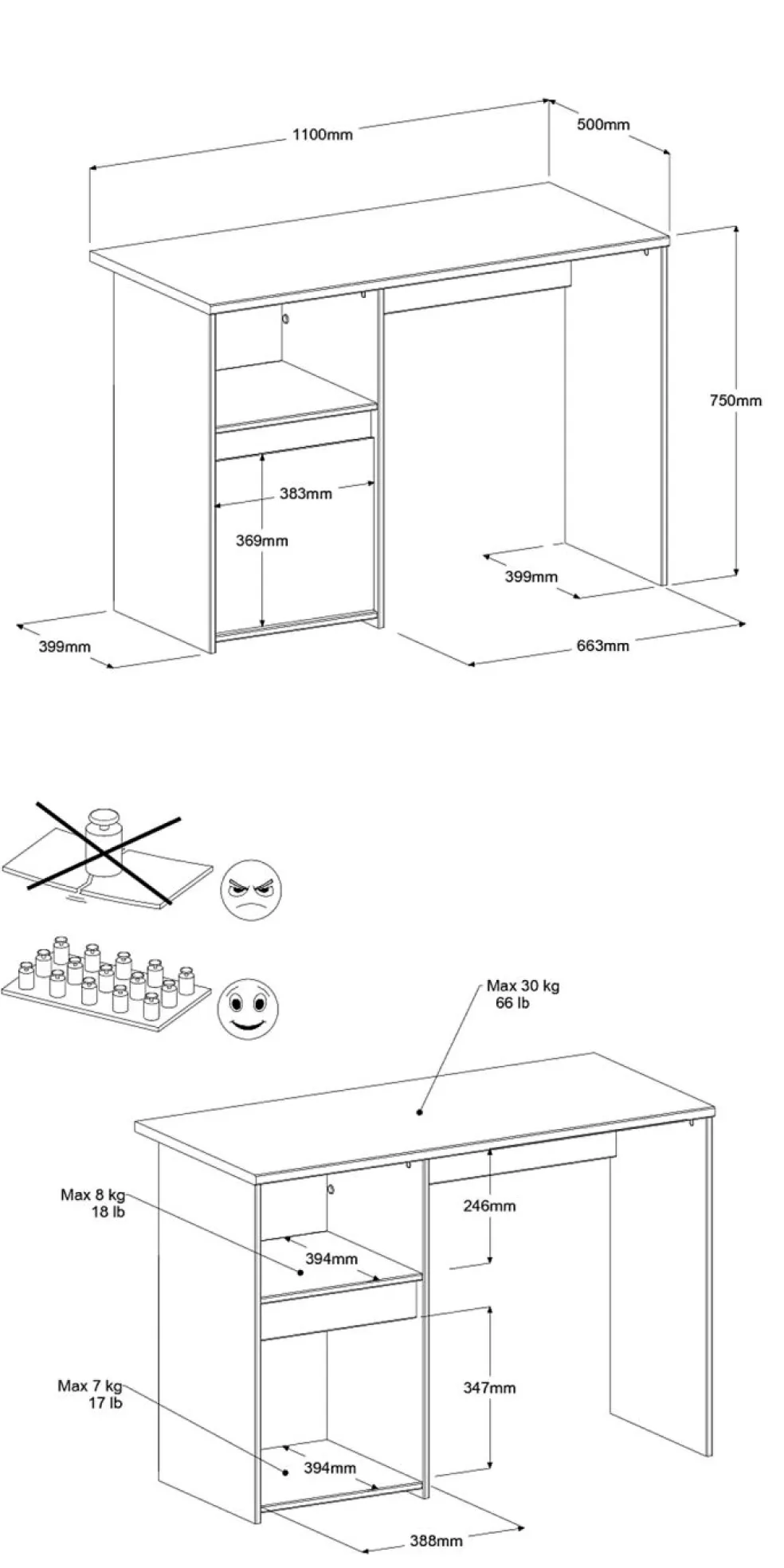 Chambre junior 6 éléments PIROUETTE 25