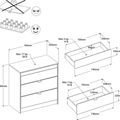 Chambre junior 3 éléments PIROUETTE 12