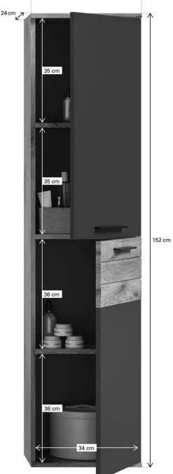 Colonne de salle de bains AGARO