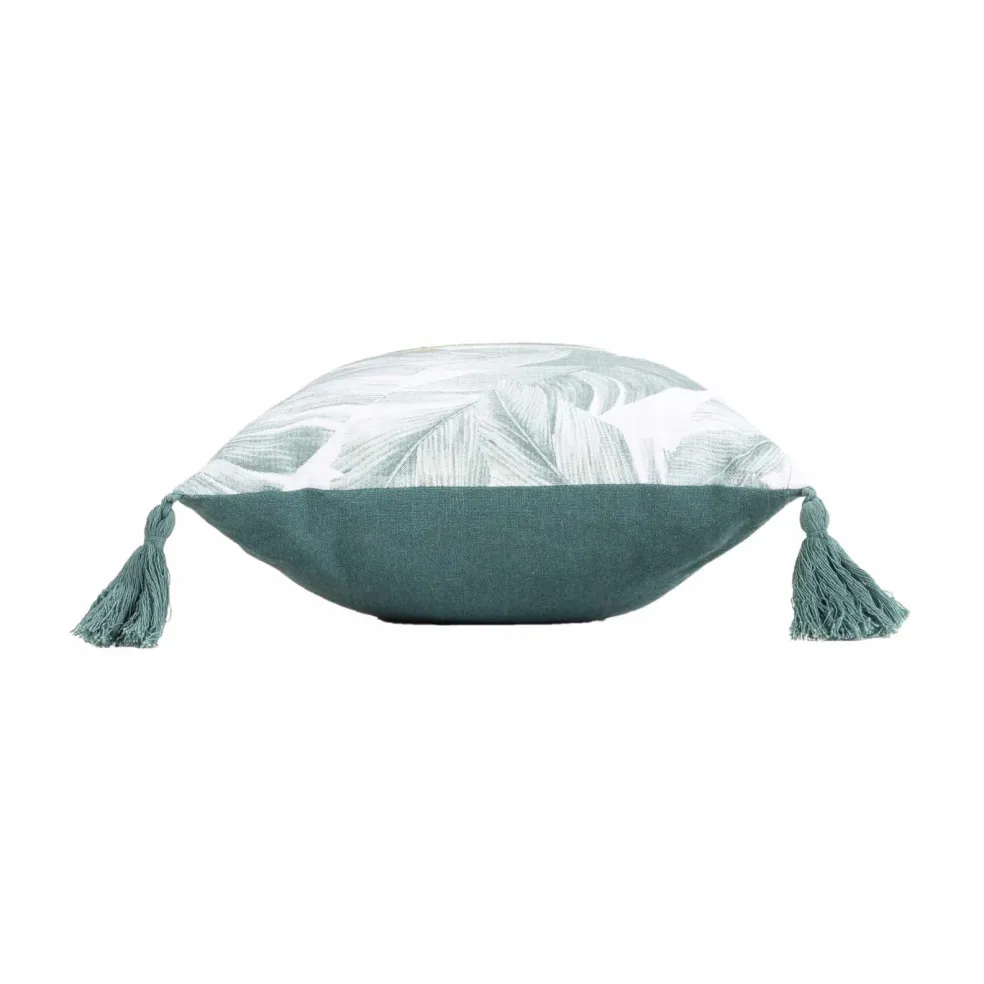 Coussin décoratif avec pompons perroquet OUTDOOR