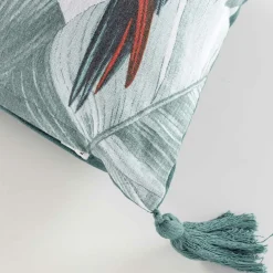 Coussin décoratif avec pompons perroquet  OUTDOOR