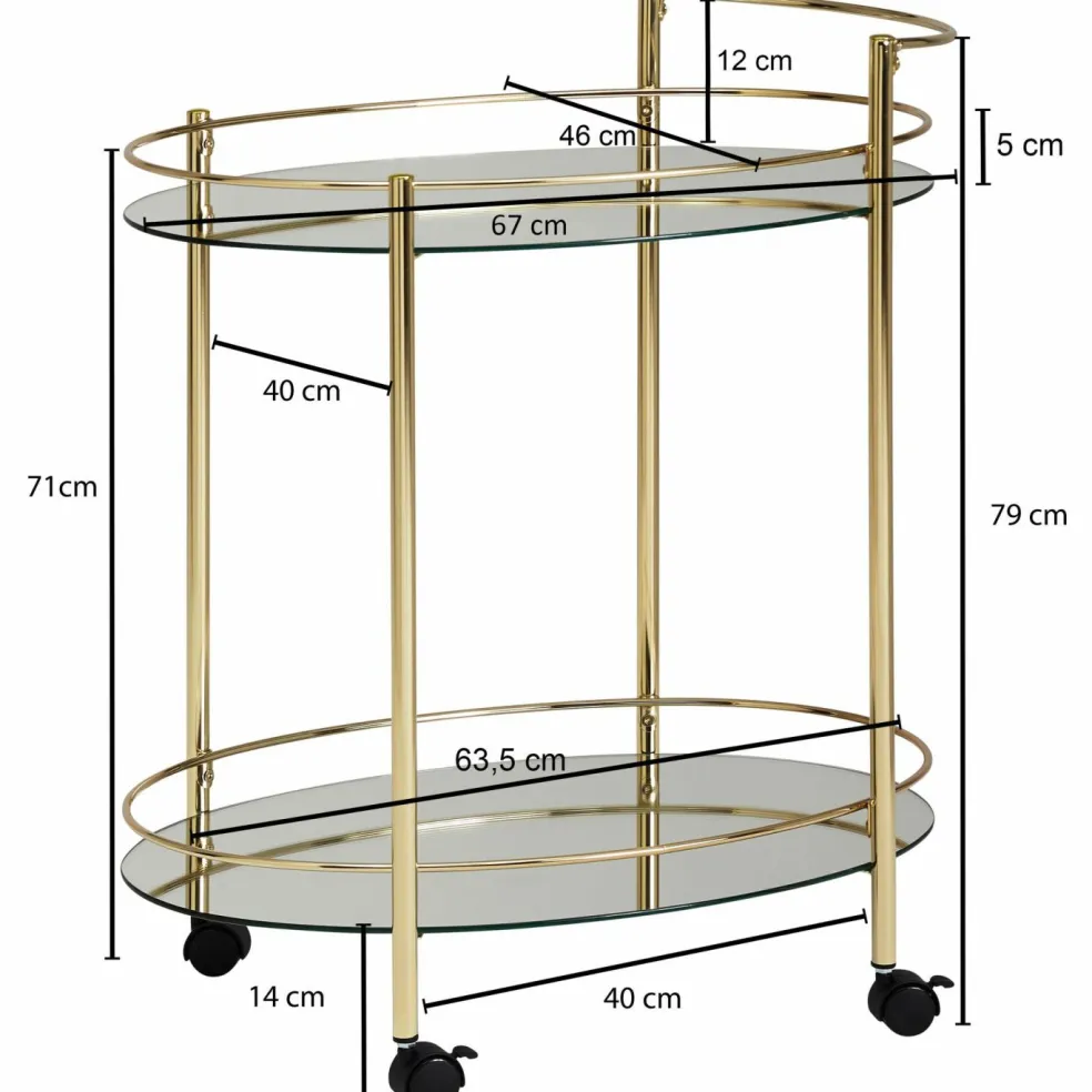 Desserte à roulettes ANCASH