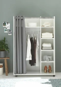 Dressing avec rideau en tissu JENKE