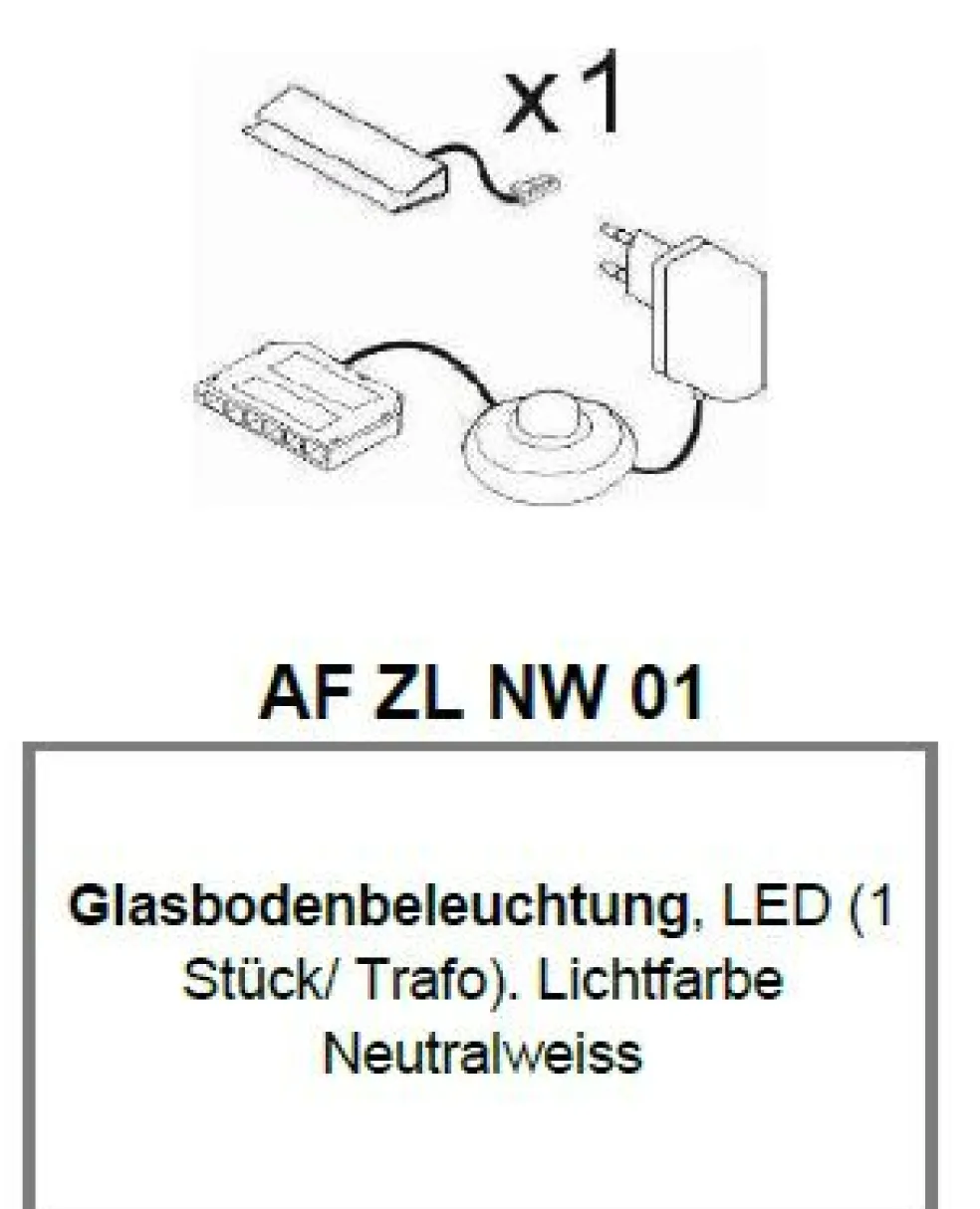 Eclairage LED pour tablette en verre AF ZL NW 01