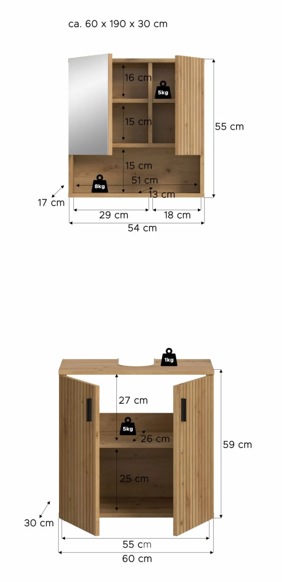 Ensemble 2 éléments MONE