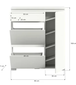 Ensemble de meubles à chaussures HADERO