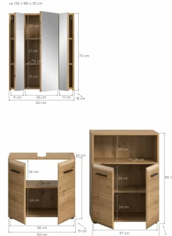 Ensemble salle de bains 3 éléments BONGA