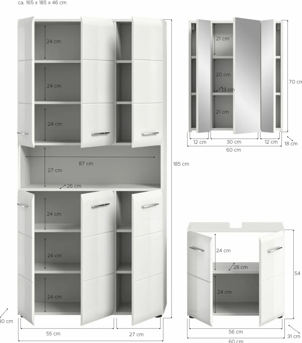 Ensemble salle de bains 3 éléments BONGA