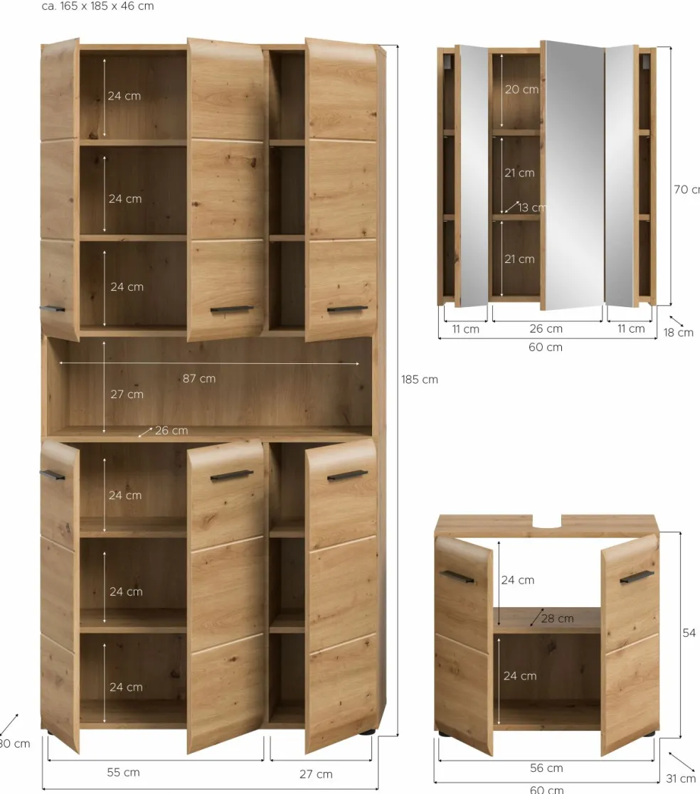 Ensemble salle de bains 3 éléments BONGA