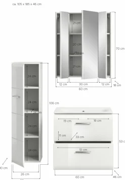 Ensemble salle de bains 3 éléments BONGA