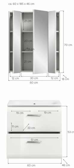 Ensemble salle de bains 2 éléments BONGA