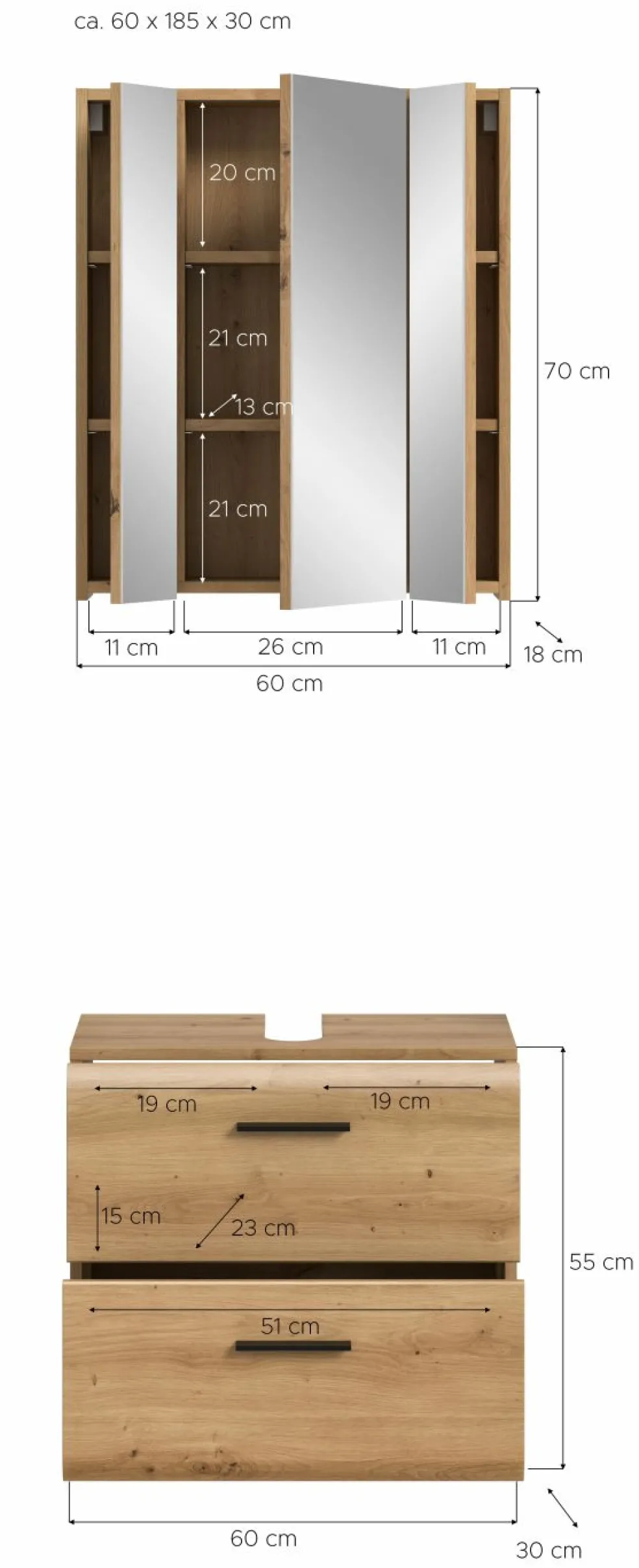 Ensemble salle de bains 2 éléments BONGA