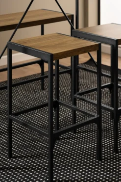 Ensemble table bar, banc et tabourets BERLIN