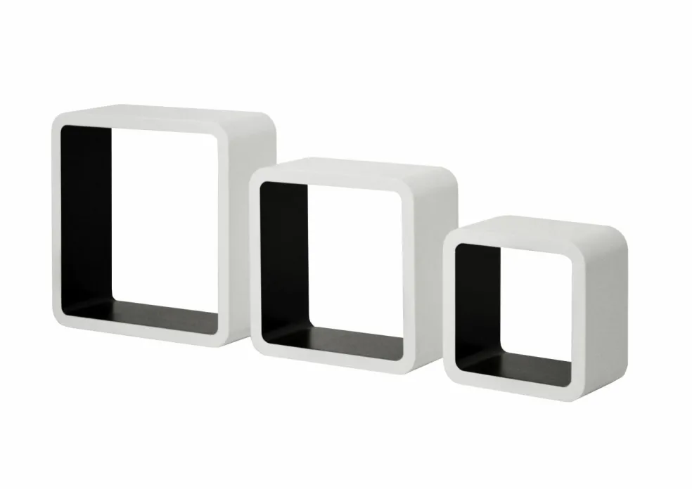 Etagères murales par lot de 3 CUBO