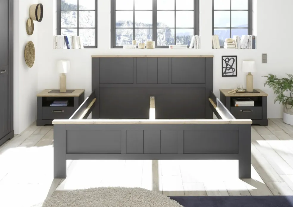 Lit avec 2 chevets ELASTIR