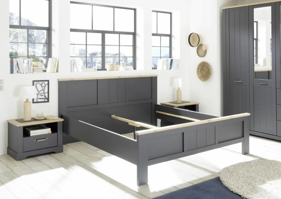 Lit avec 2 chevets ELASTIR