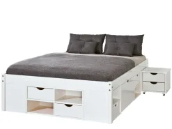 Lit avec chevet escamotable et rangements TILL