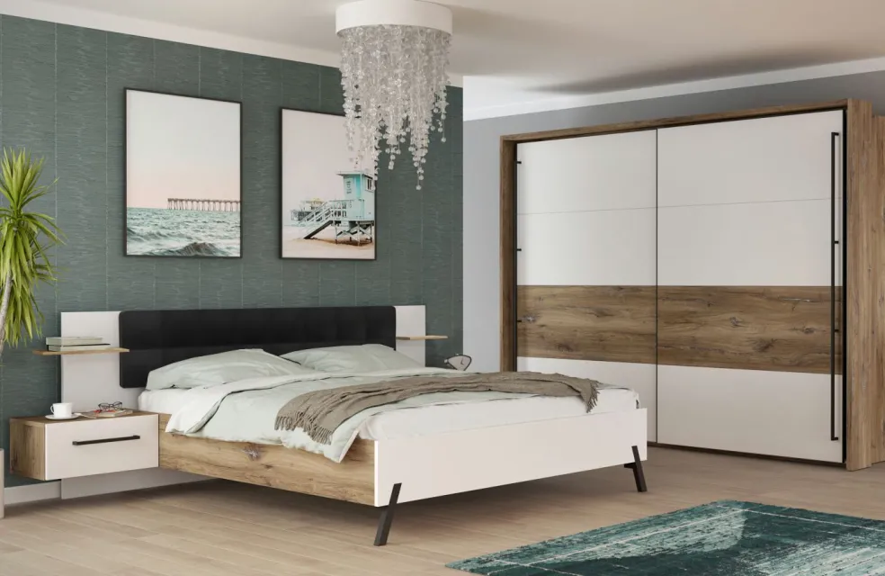 Lit avec chevets KYA