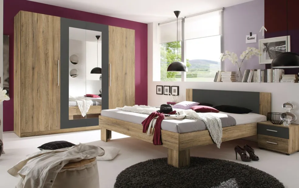 Lit avec chevets MARTINA