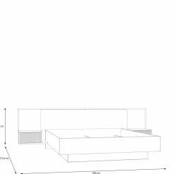 Lit avec chevets NEKTARIUS