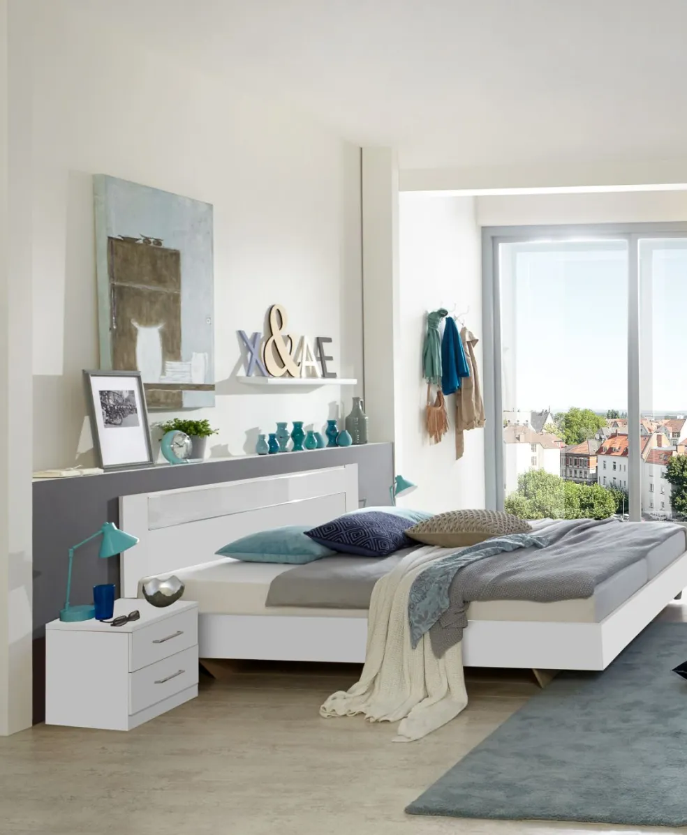 Lit avec chevets PAMELA