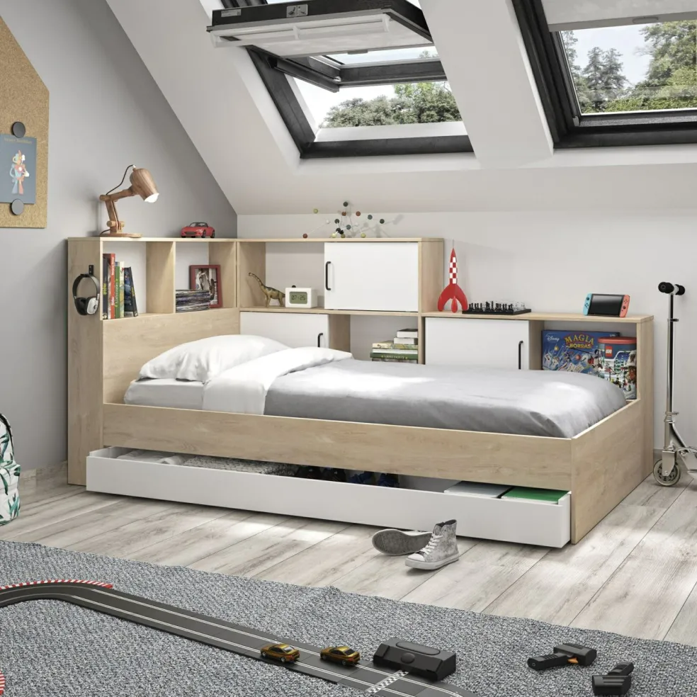 Lit avec rangement ERWAN