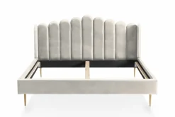 Lit capitonné coquillage PASARKEMIS