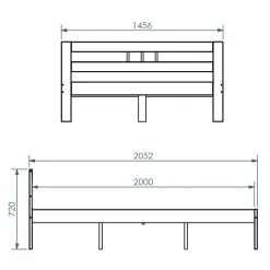 Lit double FANA 140x200