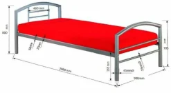 Lit en métal  CHICAGO