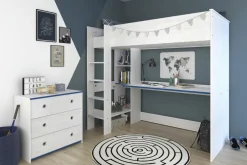 Lit mezzanine avec commode SMOOZY 29a