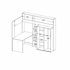 Lit mezzanine HIGHER 1a