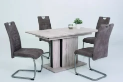 Lot de 4 chaises à piètement luge ULLA S