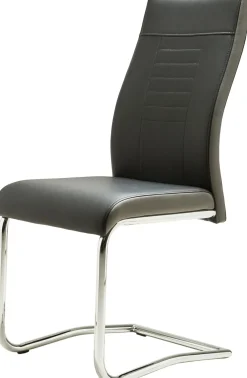 Lot de 4 chaises à piètement luge LUCKY