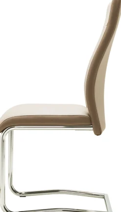 Lot de 4 chaises à piètement luge LUCKY