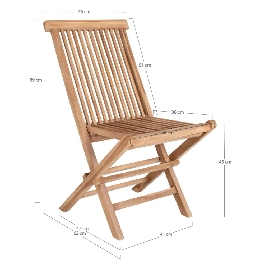 Lot de 2 chaises de jardin TOLEDO