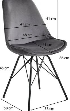 Lot de 2 chaises de salle  à manger WOHNLING