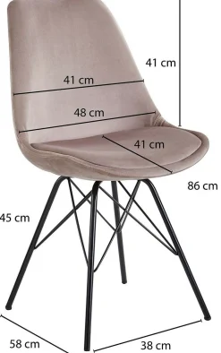 Lot de 2 chaises de salle  à manger WOHNLING