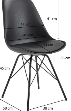 Lot de 2 chaises de salle  à manger WOHNLING