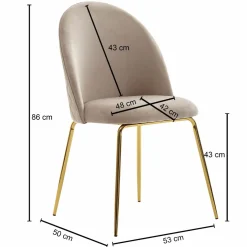 Lot de 2 chaises de salle  à manger PHU TABBERK