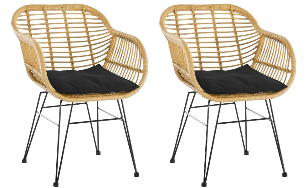 Lot de 2 chaises KUPANG