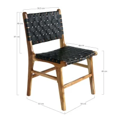 Lot de 2 chaises PERUGIA