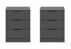 Lot de 2 chevets KOPENHAGEN