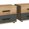 Lot de 2 chevets MALMÖ