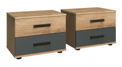 Lot de 2 chevets MALMÖ