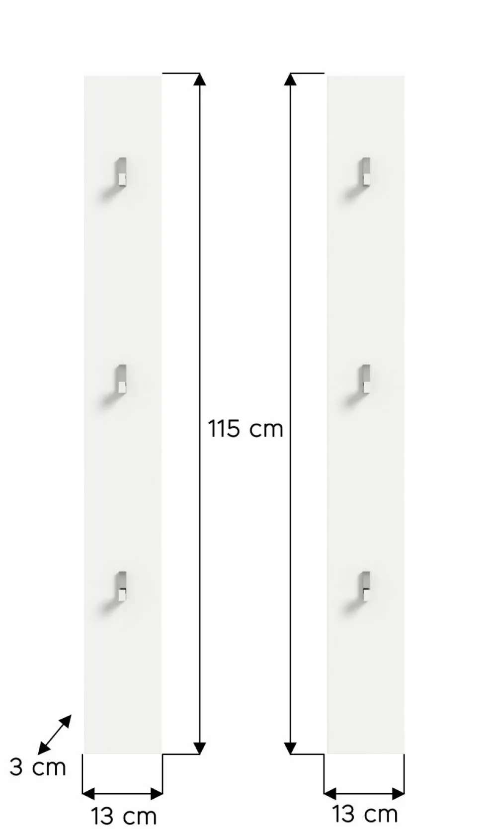 Lot de 2 panneaux muraux BODITE