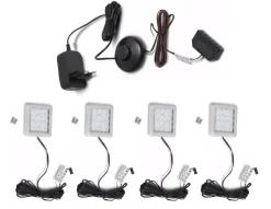 Lot de 4 spots LED XZBWWU04