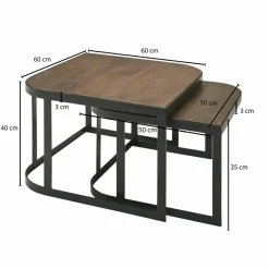Lot de 2 tables basses DOI KU SATHAN