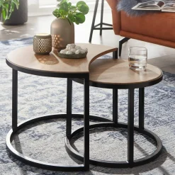 Lot de 2 tables basses DOI KHON RONG