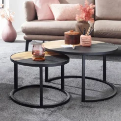 Lot de 2 tables basses DOI KIO RAI-MONG