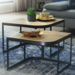 Lot de 2 tables basses DOI KU SATHAN